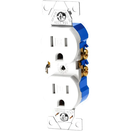 EATON Wiring TR270-9W Tamper Resistant Duplex Receptacle, White