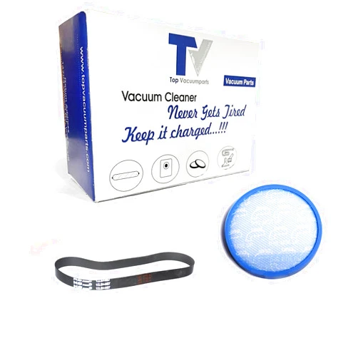 TVP Fit to Design Hoover Hoover Model UH72600 WindTunnel Max Mult-Cyclonic Bagless Upright Washable Primary Blue Sponge Filter With One Rewind Plus/MS.12.8X457 Belt
