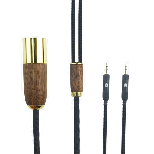 NewFantasia Replacement Audio Cable 4-pin XLR Balanced Cable Compatible with Audio-Technica ATH-R70x Professional Headphone 6N OCC Copper Silver Plated Cord Walnut Wood Shell