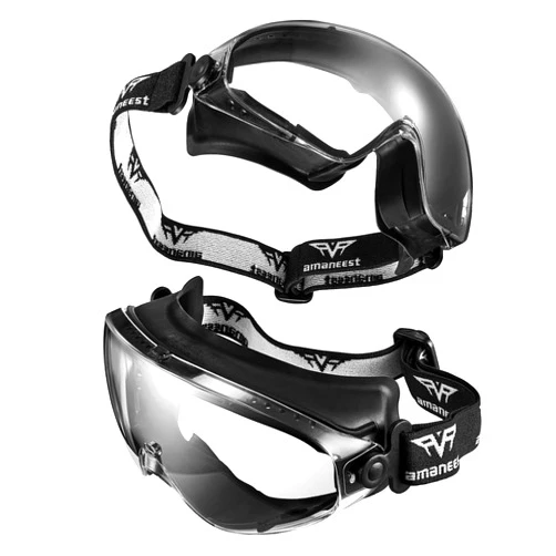 AMANEEST ANSI Z87+Safety Goggles,Double Anti-fog Coating,Long-lasting Anti-fog,HD Lens,99.99% UV-Protected,2 Pairs