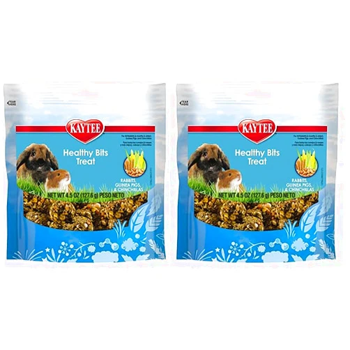 Kaytee Healthy Bits Treat Rabbit and Guinea Pig 4.5 oz (Pack of 2)