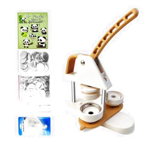 Folconroad 2024 Upgraded Button Maker Machine 58mm - (2rd Gen) Installation-Free 2.25in DIY Pin Badge Button Maker Press Machine Badge Punch Press with Free 100pcs Button Parts&Pictures&Circle Cutter&Magic Book