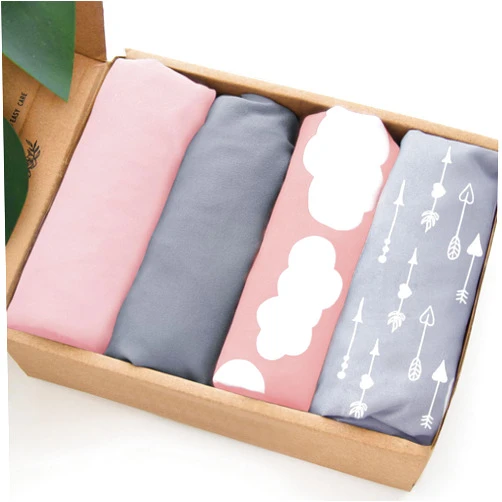Biloban Baby Bassinet Sheets 4 Pack Compatible with Halo Bassinest Swivel, Flex, Glide, Premiere & Luxe Series Sleeper, Ultra Soft & Skin-Friendly, Washer & Dryer, Pink Print