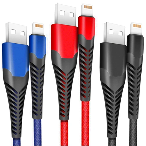 Ankoda iPhone Charger, Lightning Cable 3PACK 6FT Nylon Braided Fast iPhone Charger Cord Compatible with iPhone 11 Pro Max XS XR X 8 7 6 Plus 5, iPad Pro iPod Airpods and More (3×6 Foot)…