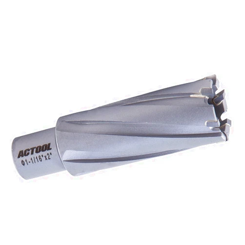 ACTOOL 1-1/16'' Diameter x 2'' Depth of Cut Carbide Tipped TCT ANNULAR Cutter with 3/4'' Weldon Shank