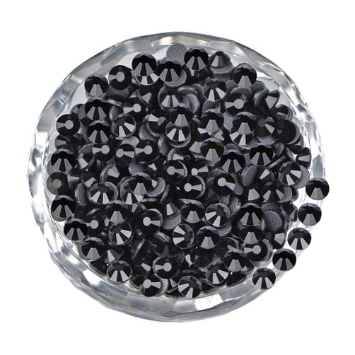 LPBeads 3000 Pieces SS16 Black Hotfix Rhinestones Flatback Round Crystal Glass Rhinestones Gems for Crafts Nail Face Art Clothes Shoes Bags DIY