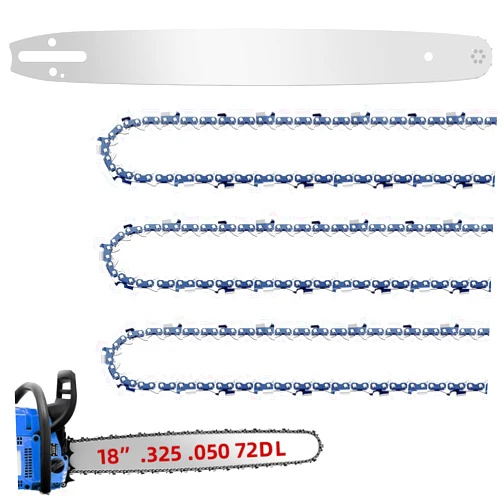 Fifchall 18 Inch Chainsaw Bar and M72 Chain Combo Fit Husqvarna, .325