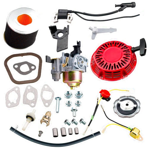 JJing Recoil Starter Carburetor Air Filter kit for Honda GX160 GX200 GX140 Harbor Freight 212 173 R210 Engine Go Kart Champion 163cc 196cc 208cc Engine