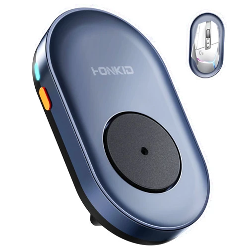 HONKID Undetectable Mouse Mover Jiggler with ON/Off Switch and USB Port Drive-Free,Simulate Physical Automatically Mouse Movement,Prevent Computer Laptop Inactive/Lockdown