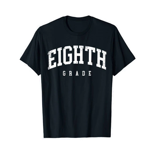 Back To School Vibes Retro Teacher Student Outfit Eighth Grade Squad 8th Grade Team Retro First Day of School T-Shirt