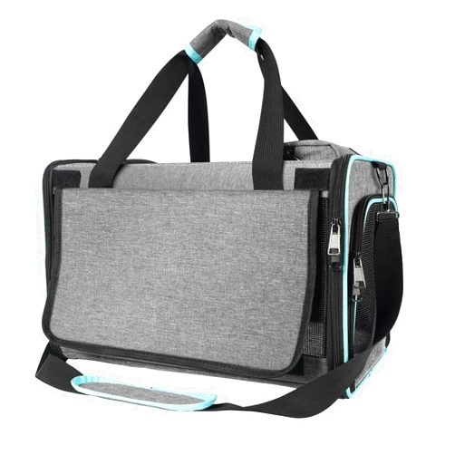 GAPZER TSA Cat Carrier Southwest, Alaska Airline Approved, Soft-Sided Pet Plane Travel Carry Bag Under-Seat Medium Kitten 12 lbs, Airplane Flight Traveling Crate Cage in Cabin Small Dog Under 8 Pound