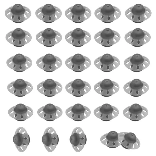 Kenkor 30Packs- Hearing Aid Domes Open Oticon Hearing Aid Domes Middle Size Compatible with Phonak Marvel & Paradise RIC BTE Models SDS 4.0-Black