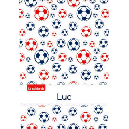 Collectif Le cahier de Luc - Petits carreaux, 96p, A5 - Football Paris