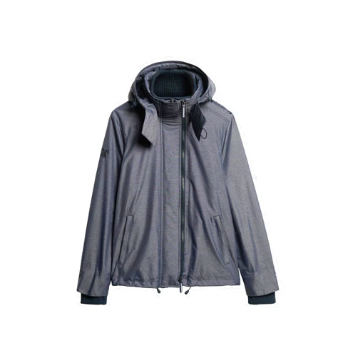 Superdry Mens Pop Zip Hood Arctic Sd-Windcheater Jacket Navy Marl/Navy Size Xl