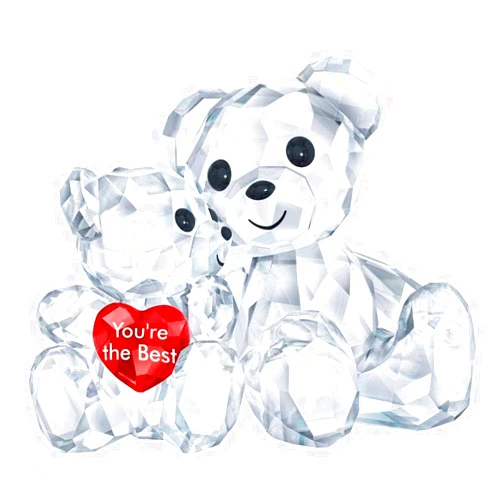 Swarovski Kris Bear - You are The Best Figurine, Crystal, Multicoloured Light 3.3 x 4.9 x 2.9 cm 3,3 x 4,9 x 2,9 cm Mehrfarbig Hell