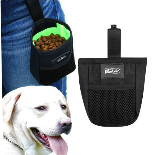 Ibluelover Mini Dog Treat Training Pouch Pet Kibble Treat Snack Bag Portable Puppy Bait Reward Pouch Pet Training Waist Bag Dog Treat Carrier Holder Food Storage Container Pocket for Walking Training Reward