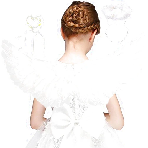 OPULARS Angel Wings and Halo,Angel Wings for Adults and Women