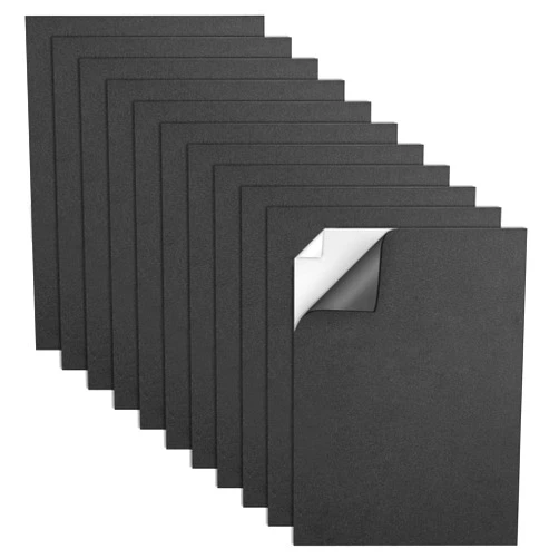 MEARCOOH Self Adhesive Foam Sheets, Black 9x12 Inch 2mm Sticky Eva Foam Paper for Crafts Cardmaking Photo Frames Classroom Scrapbooking