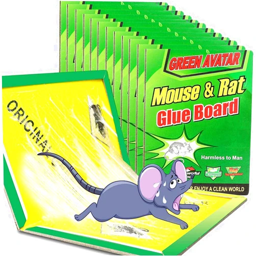 Ezoon 12 Pack Large Mouse Glue Traps with Enhanced Stickiness, Rat Snake Sticky Pad Board for House Indoor Outdoor, Easy to Set, Extra Large (8.3