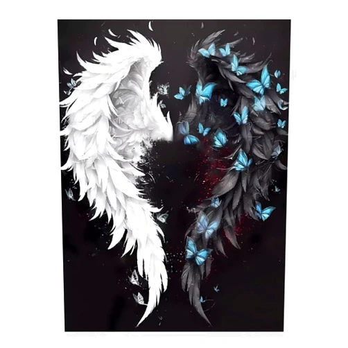 GVYGVY Diamond Painting Kits for Adults - Butterfly Angel Wings Art 5d DIY Full Drill Diamond Art Kits for Adults, Kits Gem Art Rhinestones Craft for Wall Home Decor(No Frame)