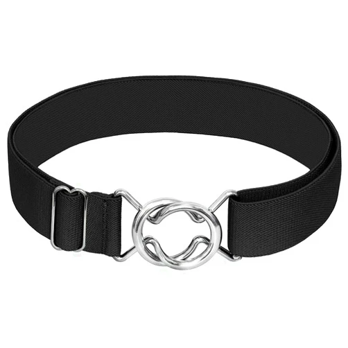Falari Womens Stretch Belt Adjustable Web Belt Metal Buckle All Occasion Dress Belt