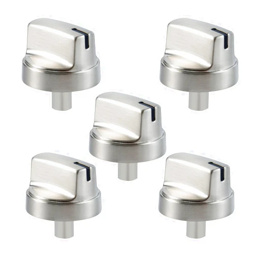 Allstare Upgraded WB03X29315 Stove knobs Replacement for GE Stove Parts Stainless Steel Burner Knobs KIP 5u06 WB03X29629 GE Gas Range Parts Stove Control Knobs JGP5030SLSS GE Stove Top Knobs 5 Pcs