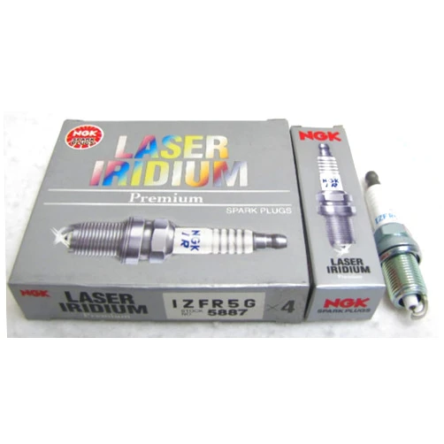Boating Accessories New NGK Laser Iridium Spark Plug IZFR5G, 5887 Set of 4 Spark Plugs