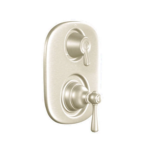 Moen Kingsley Brushed Nickel Moentrol Shower Valve with 3-Function Integrated Diverter Valve Trim, Valve Required, T4111BN
