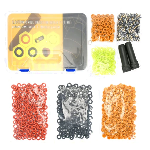 PQY Fuel Injector Rebuild Spare Parts Fuel Injector Repair Service Kits Micro Filter O-ring Seals Caps + Removal Tool