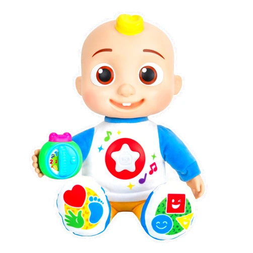 CoComelon Discover ‘N Play JJ - Explore Shapes, Colors, ABC’s, 123’s, Listen to 5 Fan-Favorite Songs, and 50+ Phrases - Feature Plush 10” JJ Doll for Kids and Preschoolers - 18 Months +