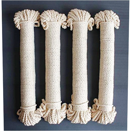 Freefille 4mm Cotton Macrame Cord, Macrame Plant Hanger Wall Hanging Craft Making Knitting 100 feet (4mm (100 feet))