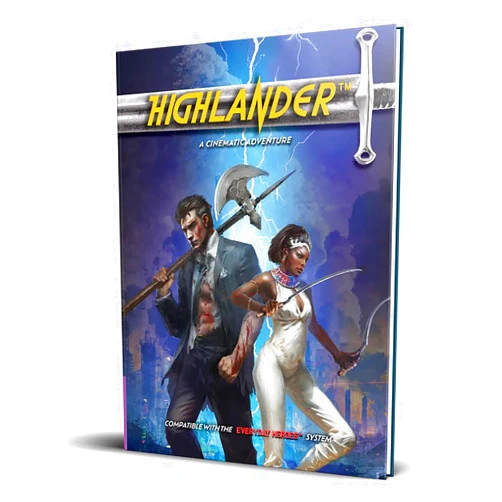 Evil Genius Games Cinematic Adventure: Highlander - Expansion RPG Book, for Use with The Everyday Heroes Core Rulebook, d20 5e Compatible, Purple