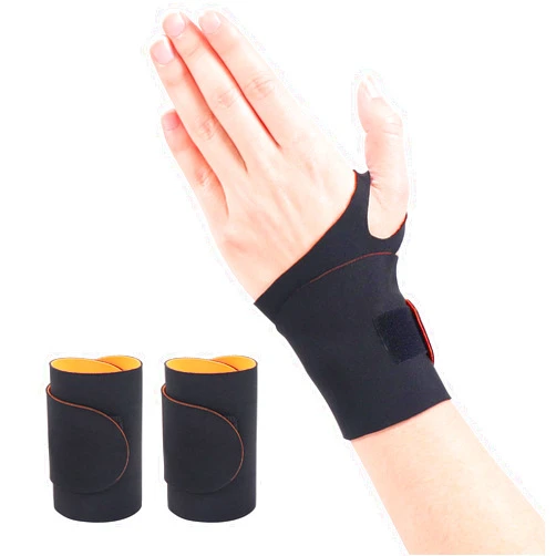 Cozyhealth Elastic Thin Wrist Brace (2Pcs) Support for TFCC Tear, Carpal Tunnel, Tendonitis, Arthritis, Wrist Compression Strap Brace for Night Support