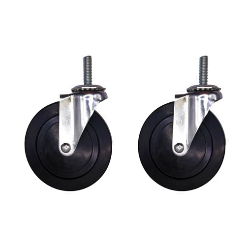 ICONCASTERWHEELS 5” Light Duty Threaded Steam (2)