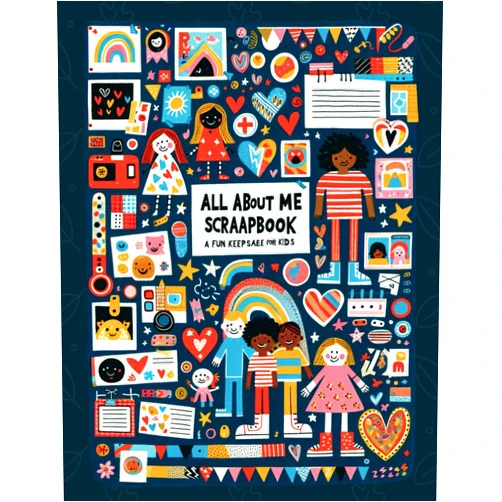 Jolia LLC All About Me Scrapbook: A Fun Keepsake for Kids