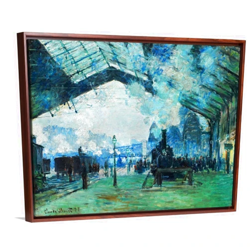 LINKAR Paint by Numbers for Beginner, DIY Acrylic Painting Kits for Kids & Adults,on Oil Canvas with Paints and Brushes, — Arrival of The Normandy Train Gare Saint Lazare, by Claude Monet