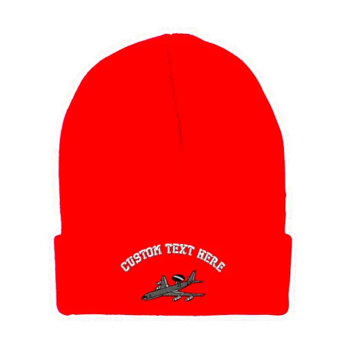 Speedy Pros Beanies for Men AWACS E-3 Sentry Embroidery Airplane Funny Winter Hats for Women Acrylic Skull Cap 1 Size