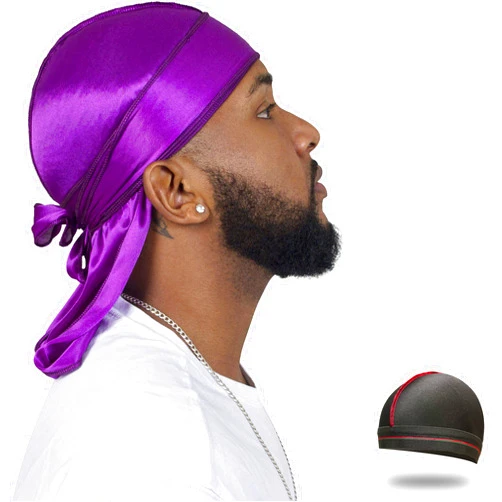 ForceWave Silky Durag for Men Wave Cap Satin Dorag for Men Women 360 Wave