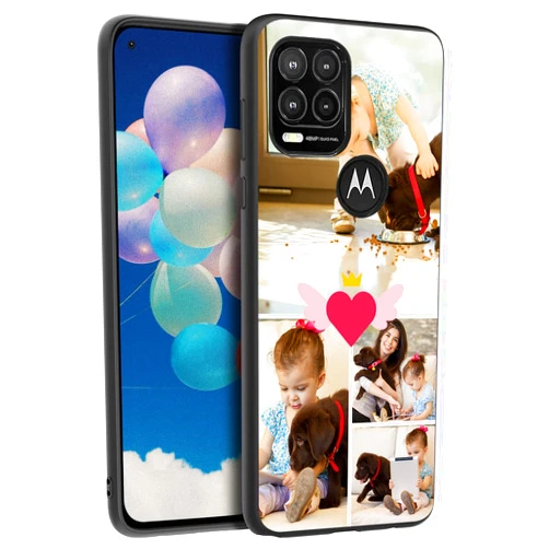 YeeDgner Personalized Multiple Pictures/Photos Customized Gift Custom Phone Case for Moto G Stylus 5G 2021/2023/2024/G Play 2023/G Power 2022/2024/G 5G 2024 TPU Cover Case (Moto G Stylus 5G, 3)