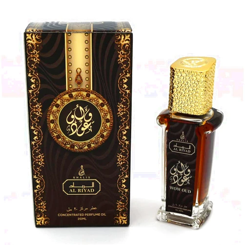 Maison d'Orient WOW OUD 20 mL Roll On Perfume Set, Alcohol-Free, Arab Perfume Oil, Arab Cologne For Men, AL RIYAD Roll On Pheromone Perfume (Roll On Body Oil)