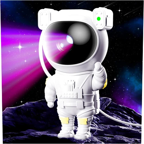 JUIARA Astronaut Star Galaxy Projector - Space Starry Night Light Nebula Ceiling Projection Lamp with Timer and Remote, for Kids Adults for Bedroom, Gaming Room, Room Decor