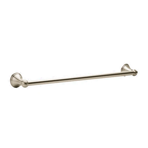 Moen Preston Collection Brushed Nickel 18-Inch Single Bathroom Towel Bar, DN8418BN