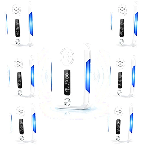 ZzzAway 2026 Upgraded Ultrasonic Repeller Pest Indoor - Electronic Pest Control Plug-in,Repellent for Roach,Rodent,Mouse,Bugs,Mosquito,Mice,Spider,3 Mode Switching,6 Packs