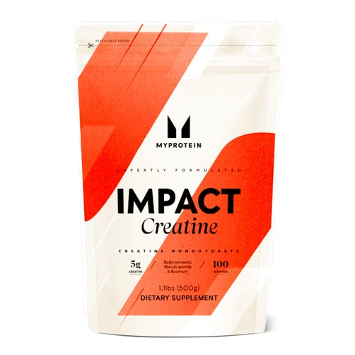 Myprotein - Creatine Monohydrate Powder Bag 1.1 lbs- Pure Unflavored Creatine Powder - Post/Pre Workout Supplement for All Sports and Exercises - Gluten Free, Vegan, Dissolves Easy - (100 Servings)