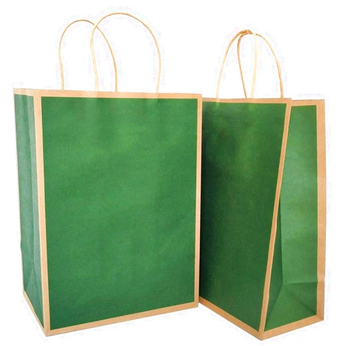 KEYYOOMY 12 Pieces Gift Paper Bags (8.2 x 10.6 x 4.3 in), Hunter Green Medium Kraft Favor Bags with Handles for Birthday, Gift, Wedding and Party Celebrations