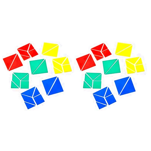 Hand2mind ETA hand2mind Small Plastic Tangrams, Set of 4 (Pack of 2)