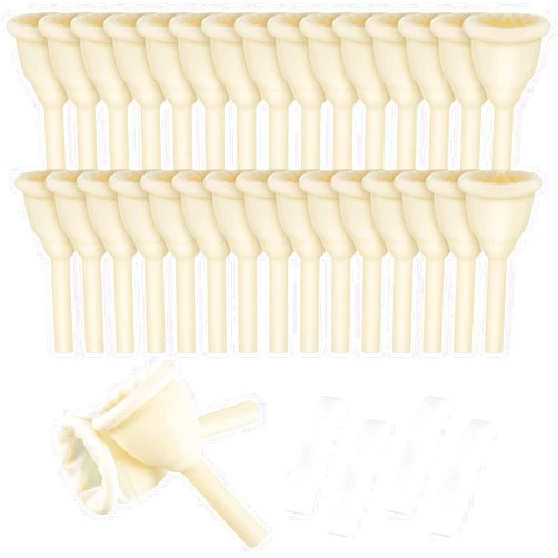 LEIFIDE 50 Pieces Urinal Bag Male External Catheter with Fixer Rubber External Catheter for Men and Incontinence People (30 mm)