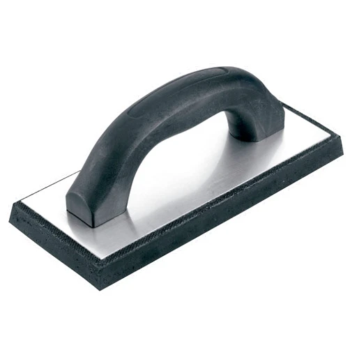 QEP 4 in. x 9.5 in. Molded Rubber Grout Float with Non-Stick Gum Rubber, Black
