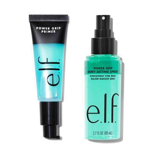 e.l.f. Power Grip Primer & Power Grip Setting Spray Duo, Hydrating Face Primer & Ultra Fine Mist, Creates A Dewy Finish, Vegan & Cruelty-Free