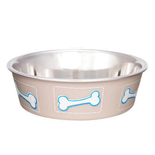 Loving Pets Coastal Bella Bowl for Dogs, Medium, Sand